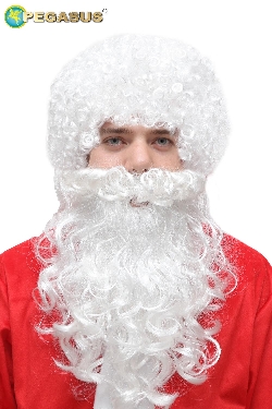 SET PARRUCCA E BARBA DI BABBO NATALE